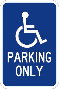 R99 - California Handicap Parking Sign