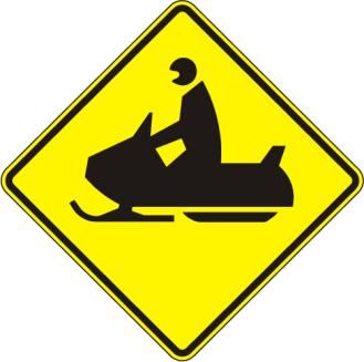 W11-6 - Snowmobile Warning Sign 