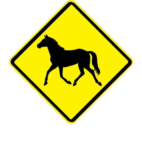 W11-22 - Wild Horse Sign