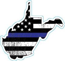 West Virginia Thin Blue Line Decal