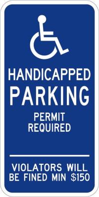 R7-8ct - Connecticut Handicap Parking Sign