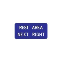 D5-1b - Rest Area Next Right Sign 