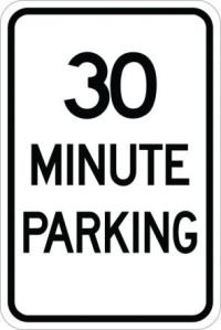 AR-131 - 30 Minute Parking Sign