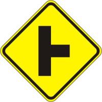 W2-2R - Side Road Right Sign