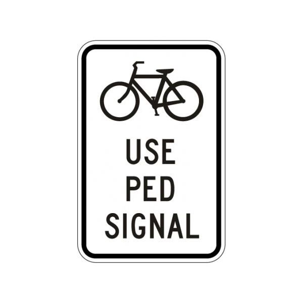R9-5 - Bikes Use Ped Signal Sign