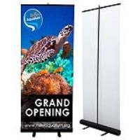 Retractable Banner Display with 78x33 Banner