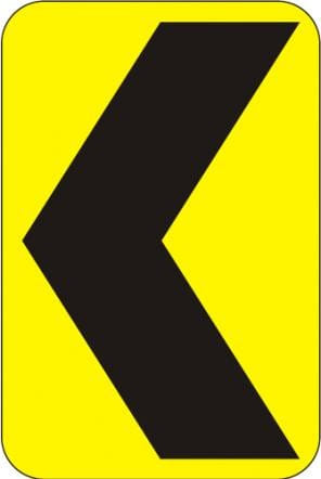 W1-8L - Chevron Left Sign