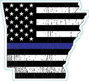 Arkansas Thin Blue Line Decal