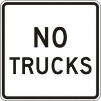 R5-2a- No Trucks Sign