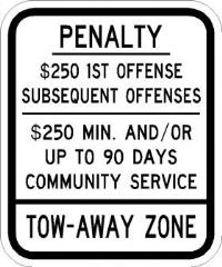RNJ7-4 - New Jersey Handicap Penalty Sign