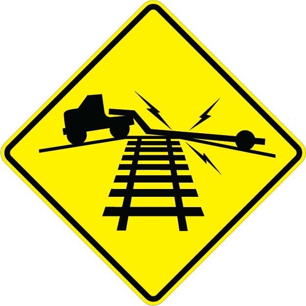 W10-5 - Low Ground Clearance Railroad Sign