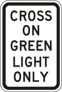 R10-1 - Cross on Green Sign