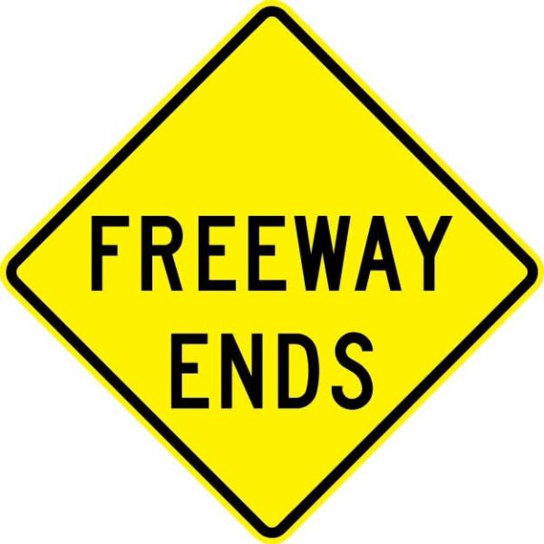 W19-3 - Freeway Ends Sign