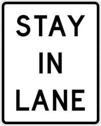 R4-9 - Stay In Line Sign