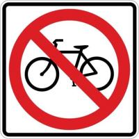 R5-6- No Bike Symbol Sign 