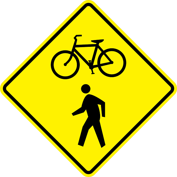 W11-15 - Bicycle And Pedestrian Crossing Sign