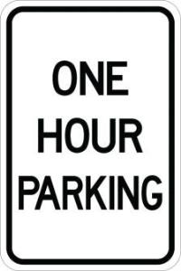 AR-133 - One Hour Parking Sign