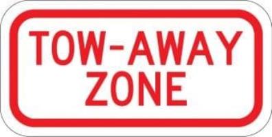 AR-235 - Tow-Away Zone Sign