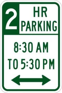 R7-108 - 2 Hour Parking Sign