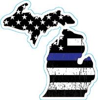 Michigan Thin Blue Line Decal