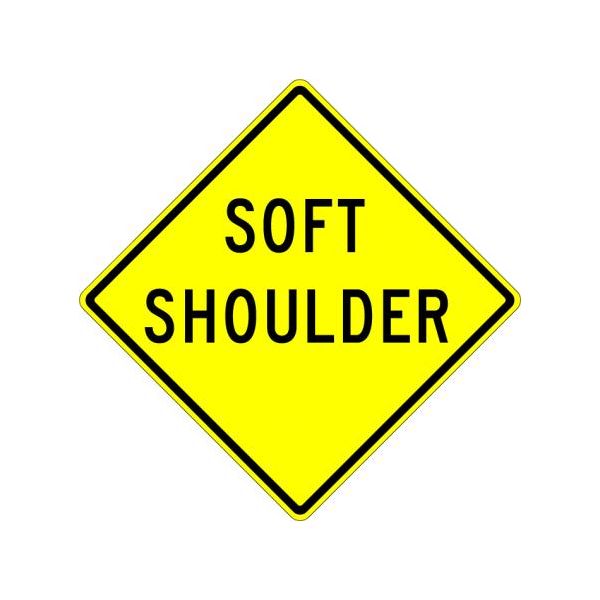 W8-4 - Soft Shoulder Sign 