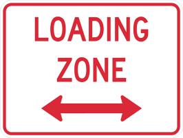 R8-3gP - Loading Zone (Plaque) Sign