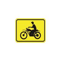 W8-15P - Motorcycle Plaque Sign 