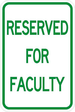 AR-109 - Reserved For Faculty Sign