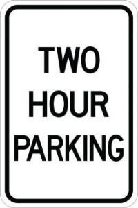 AR-135 - Two Hour Parking Sign