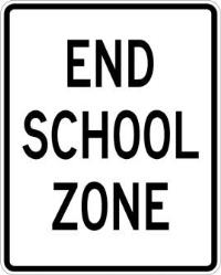 S5-2 - End School Zone Signs