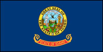 Sticker: State Flag - Idaho (1.5in x 3in)