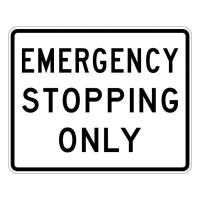 R8-7 - Emergency Stopping Only Sign