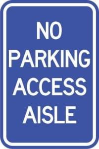 AR-241 - No Parking Access Aisle Sign