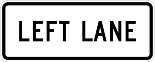 R3-5b- HOV Left Lane Sign 