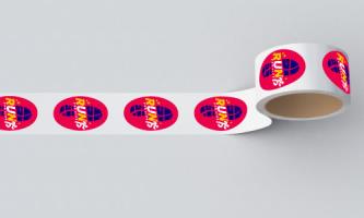 Oval Paper Roll Labels