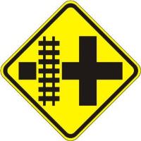 W10-2L - Parallel Railroad Crossing Sign