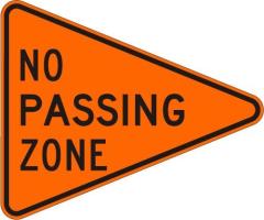 W14-3-O - No Passing Zone Sign