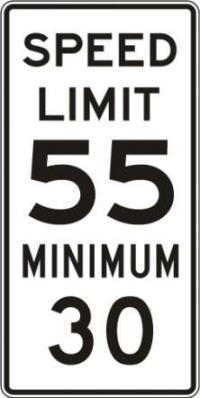 R2-4a- Combined Speed Limit Sign
