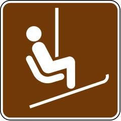 RS-105 - Chair Lift/Ski Lift Sign