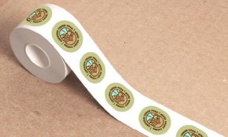 Oval Waterproof Roll Labels