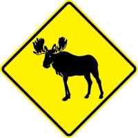 W11-21 - Moose Sign 