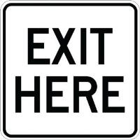 AR-727 - Exit Here Sign