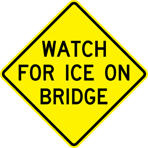 W19-2 - Watch For Ice On Bridge