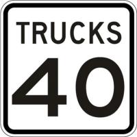 R2-2- Truck Speed Limit Sign