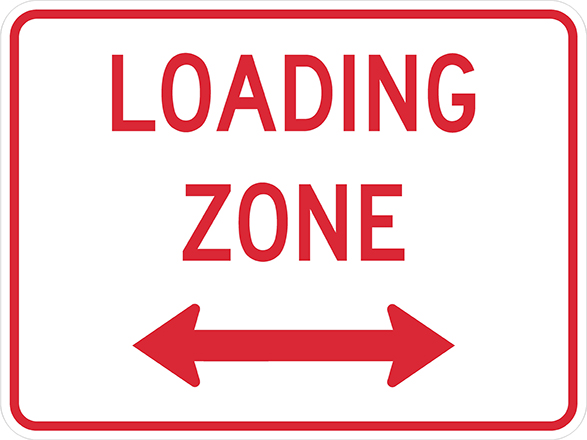 R8-3gP - Loading Zone (Plaque) Sign