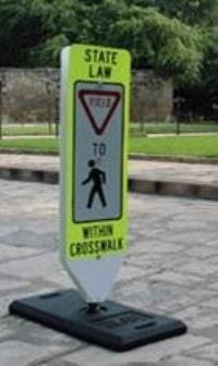 R1-6b- In-Street Schoolchildren Crossing Sign