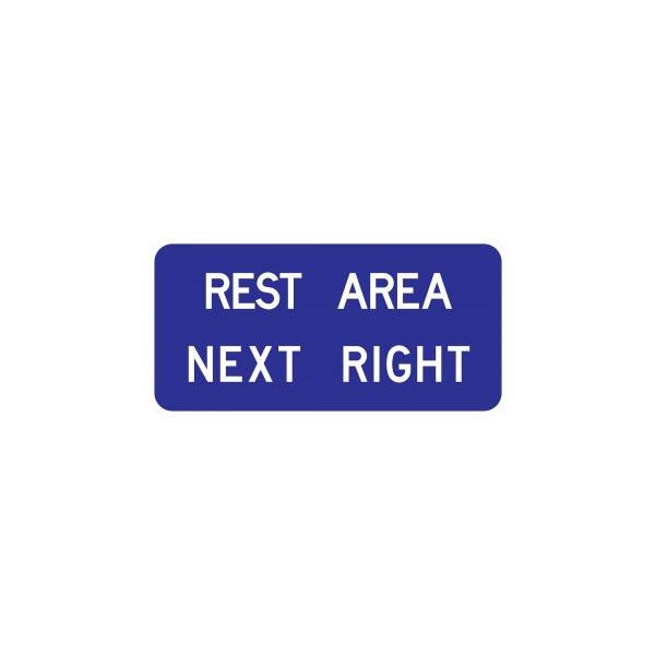 D5-1b - Rest Area Next Right Sign 