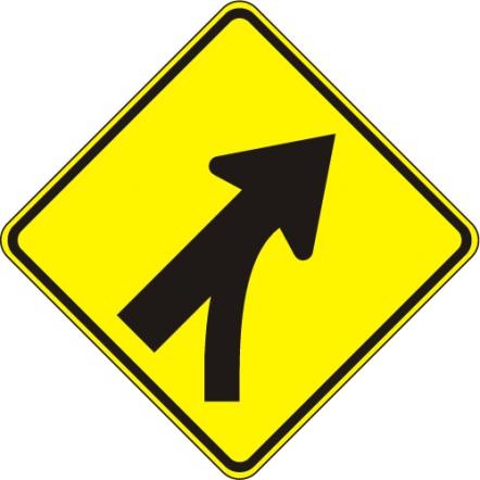 W4-5 Entering Roadway Merge Sign