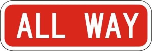 R1-4 - All Way Sign