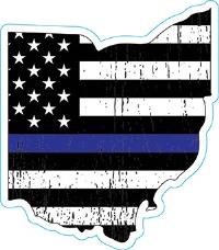 Ohio Thin Blue Line Decal 